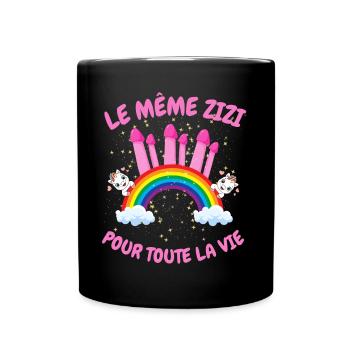 Team Mariée, EVJF, Cadeau Future Mariée - Mug uni - noir - Devant