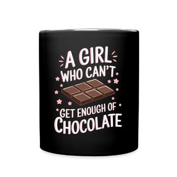 Chocolat Dicton Drôle Cadeau Chocolat - Mug uni - noir - Devant