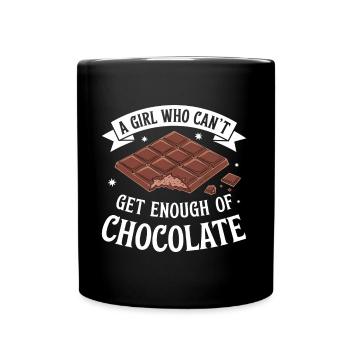 Chocolat Dicton Drôle Cadeau Chocolat - Mug uni - noir - Devant