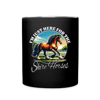 Drôle de dictons de cheval de comté - Mug uni - noir - Devant