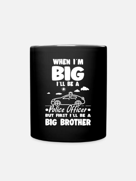 Quand je serai grand, je serai un policier Big Brother - Mug uni - noir
