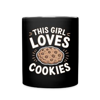 Cookies Disant Biscuits au Chocolat Cadeau de Cookie Drôle - Mug uni - noir - Devant