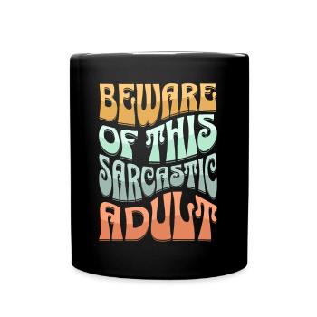 Sarcastique Sarcastique pour adultes - Mug uni - noir - Devant