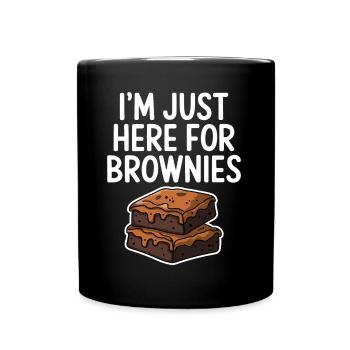Brownies Dire Pâtisserie Drôle Brownie Cadeau - Mug uni - noir - Devant