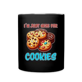 Cookies Disant Biscuits au Chocolat Cadeau de Cookie Drôle - Mug uni - noir - Devant