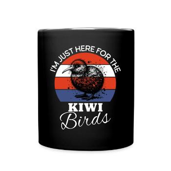 Kiwi Oiseau Kiwi Vogel - Mug uni - noir - Devant