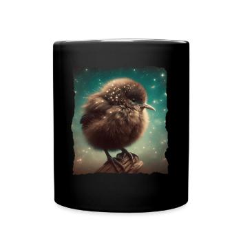 Kiwi Bird Kiwi Vogel - Tasse einfarbig - Schwarz - Vorne