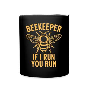 Beekeeper Saying Beekeeping Bee Funny Beekeeper Gift - Full Colour Mug - black - Front