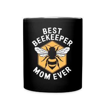 Beekeeper Saying Beekeeping Bee Funny Beekeeper Gift - Full Colour Mug - black - Front
