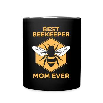 Beekeeper Saying Beekeeping Bee Funny Beekeeper Gift - Full Colour Mug - black - Front