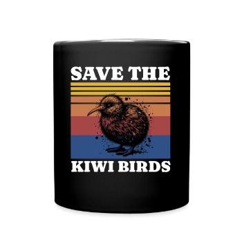 Sauver Kiwi - Mug uni - noir - Devant