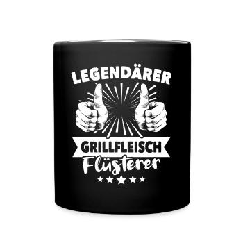 Légende de la viande grillée - Mug uni - noir - Devant