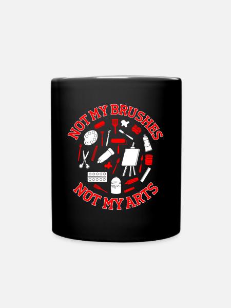 Artiste drôle Peintre Pas Mes Pinceaux Pas Mon Dessin - Mug uni - noir
