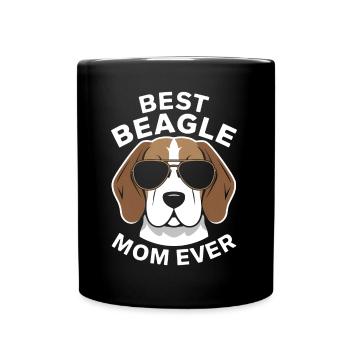 Beagle Maman Chien Maman Drôle Beagle Cadeau - Mug uni - noir - Devant