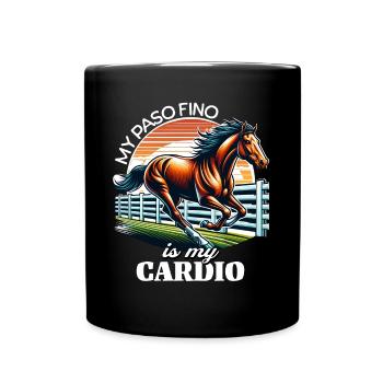 Paso Fino Horse - Full Colour Mug - black - Front