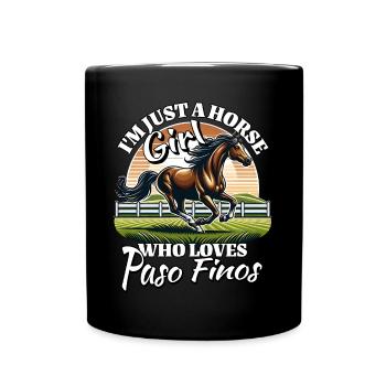 I Love Paso Fino Saying - Full Colour Mug - black - Front