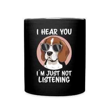 Beagle Saying Dog Beagle Funny Beagle Gift - Full Colour Mug - black - Front