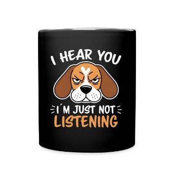 Beagle Saying Dog Beagle Funny Beagle Gift - Full Colour Mug - black - Front