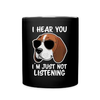 Beagle Saying Dog Beagle Funny Beagle Gift - Full Colour Mug - black - Front