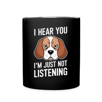 Beagle Saying Dog Beagle Funny Beagle Gift - Full Colour Mug - black - Front