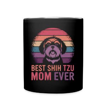 Shih Tzu Dire Maman Drôle Shih Tzu Cadeau - Mug uni - noir - Devant