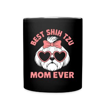 Shih Tzu Dire Maman Drôle Shih Tzu Cadeau - Mug uni - noir - Devant
