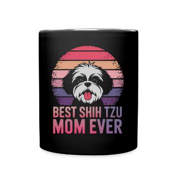 Shih Tzu Dire Maman Drôle Shih Tzu Cadeau - Mug uni - noir - Devant
