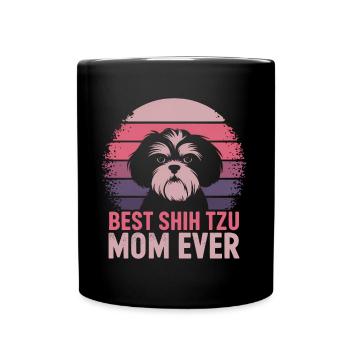 Shih Tzu Dire Maman Drôle Shih Tzu Cadeau - Mug uni - noir - Devant