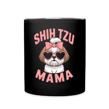 Shih Tzu Dire Maman Drôle Shih Tzu Cadeau - Mug uni - noir - Devant