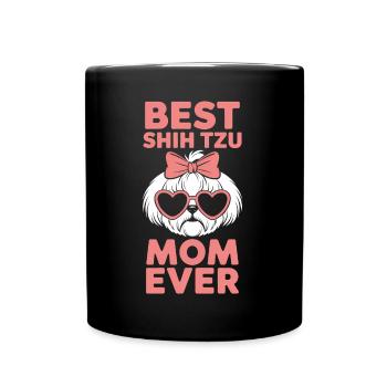 Shih Tzu Dire Maman Drôle Shih Tzu Cadeau - Mug uni - noir - Devant