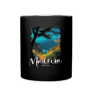 Madeira Island Portugal Vacation Souvenir Tours - Full Colour Mug - black - Front