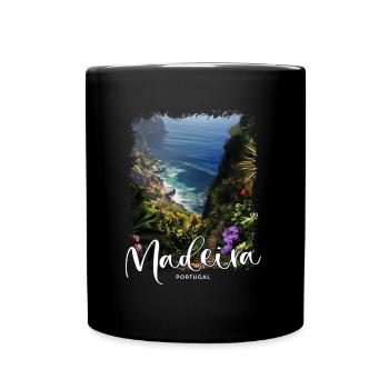 Madeira Island Portugal Vacation Souvenir Tours - Full Colour Mug - black - Front