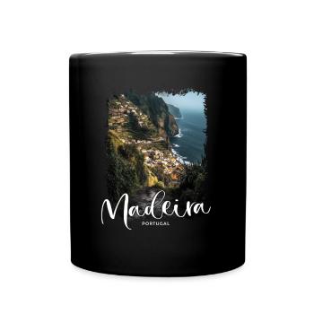 Madeira Island Portugal Vacation Souvenir Tours - Full Colour Mug - black - Front
