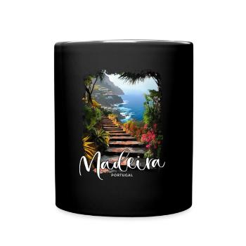 Madeira Island Portugal Vacation Souvenir Tours - Full Colour Mug - black - Front