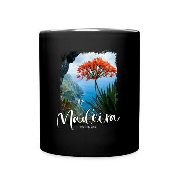 Madeira Island Portugal Vacation Souvenir Tours - Full Colour Mug - black - Front