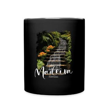 Madeira Island Portugal Vacation Souvenir Tours - Full Colour Mug - black - Front