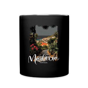 Madeira Island Portugal Vacation Souvenir Tours - Full Colour Mug - black - Front