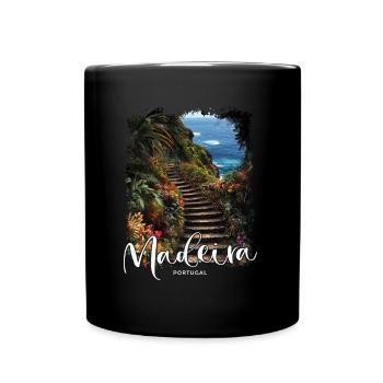 Madeira Island Portugal Vacation Souvenir Tours - Full Colour Mug - black - Front