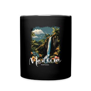 Madeira Island Portugal Vacation Souvenir Tours - Full Colour Mug - black - Front
