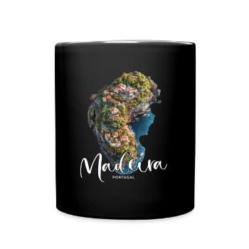 Madeira Island Portugal Vacation Souvenir Tours - Full Colour Mug - black - Front