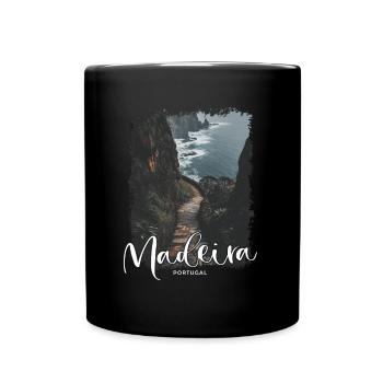 Madeira Island Portugal Vacation Souvenir Tours - Full Colour Mug - black - Front