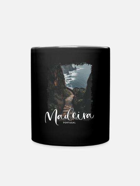 Madeira Island Portugal Urlaub Souvenir Reisen - Tasse einfarbig - Schwarz