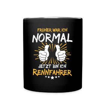 Racer Saying - Full Colour Mug - black - Front