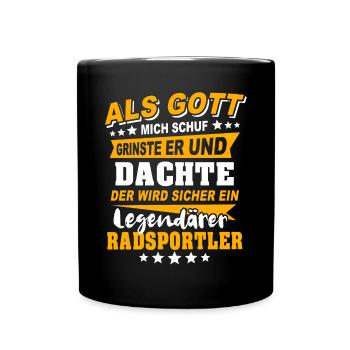 Cyclists Road Cycling - Full Colour Mug - black - Front