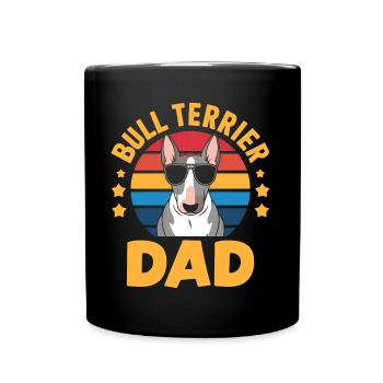 Bull Terrier Dire Drôle Bull Terrier Cadeau - Mug uni - noir - Devant