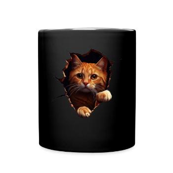Funny Cats Cat Owner Cute Cat Pet - Full Colour Mug - black - Front