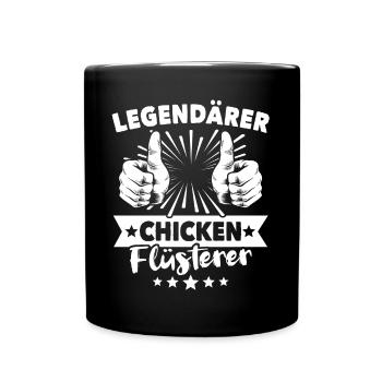 Légende du poulet - Mug uni - noir - Devant