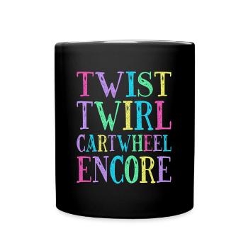 Cartwheeling Acrobat Twist Twirl Cartwheel Gift - Mug uni - noir - Devant