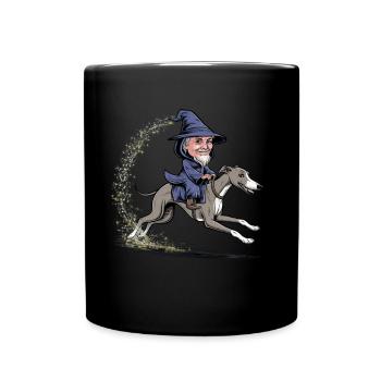 Balade de lévrier pour magiciens et amateurs de magie - Mug uni - noir - Devant