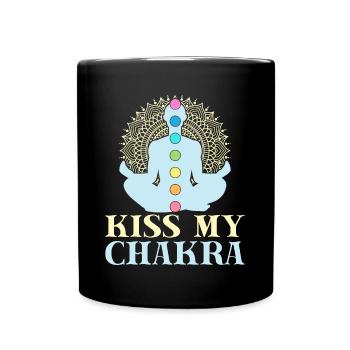 Yoga Embrasser Mon Chakra Drôle Yoga - Mug uni - noir - Devant